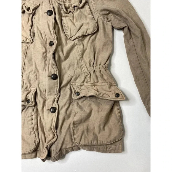 Free People Women’s Outerwear Trooper Field jacket Brown Tan Small - Picture 3 of 8